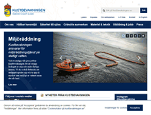 Tablet Screenshot of kustbevakningen.se